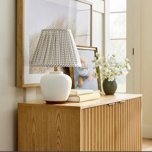 Studio Mcgee Ceramic Table Lamp Gingham Print